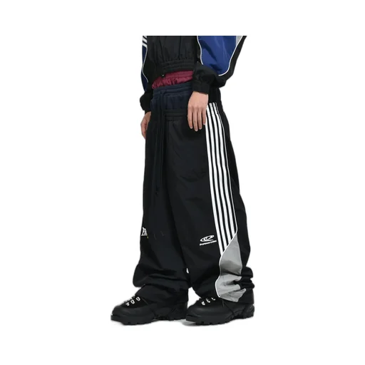 3 Layered Track Pants / Black