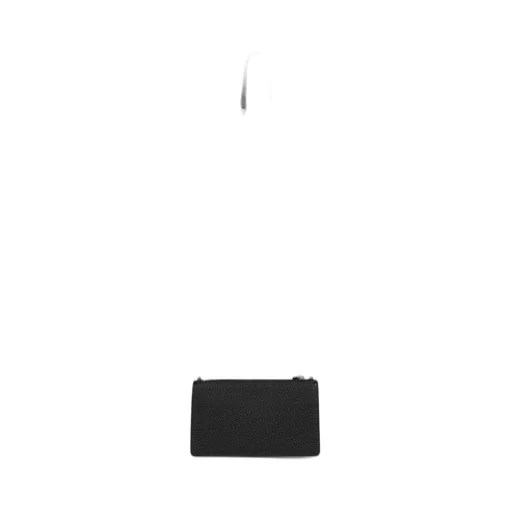 Zippered Wallet On Chain / Black