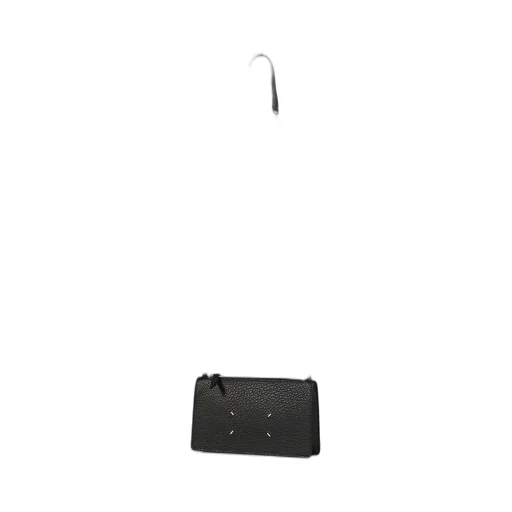 Zippered Wallet On Chain / Black
