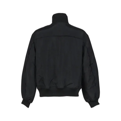 High Collar Raw Edge Millitary Bomber / Blk