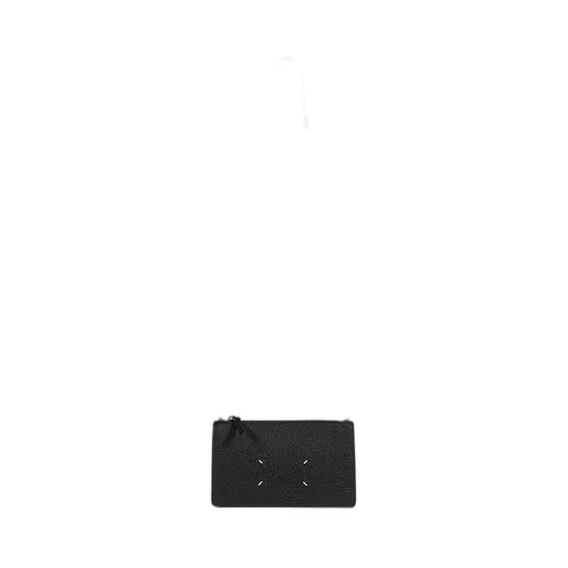 Zippered Wallet On Chain / Black
