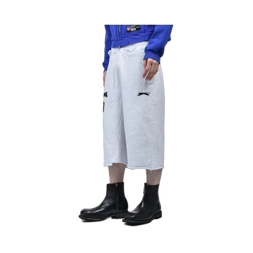 Folded Waist Jorts / Wht Melange