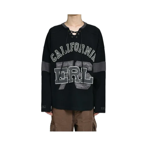 Laced Hockey Jersey Knit / Blk