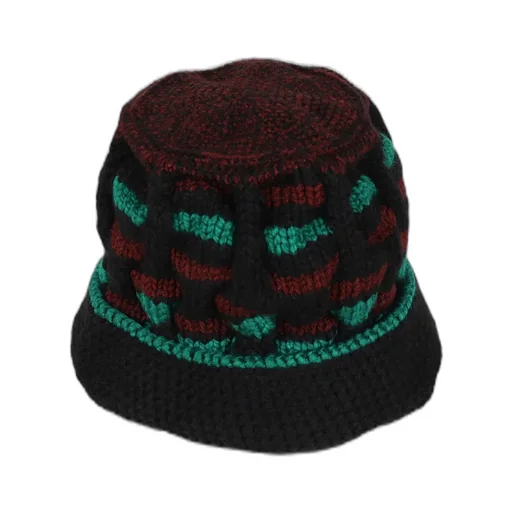 Hand Knitted Roots Hat / Black