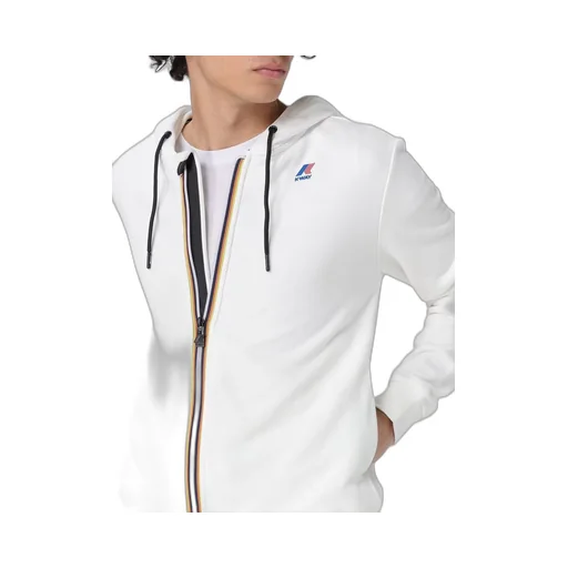 K-Way Logo-Patch Zip-Up Hoodie