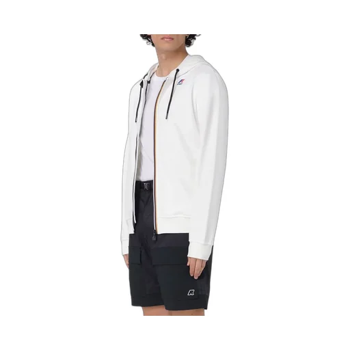 K-Way Logo-Patch Zip-Up Hoodie