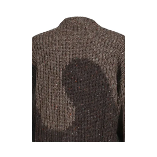 Swirl Wool Crewneck Knit / Brw