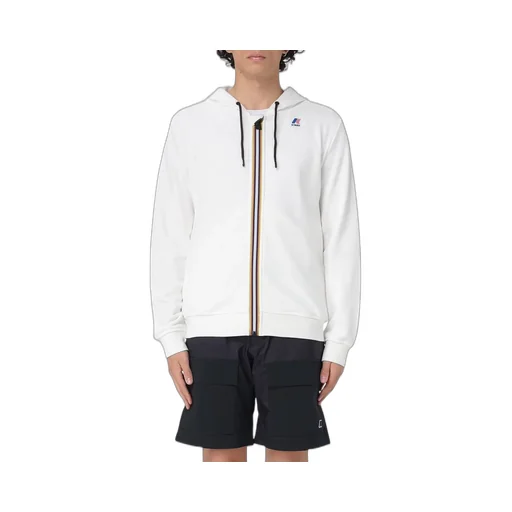 K-Way Logo-Patch Zip-Up Hoodie