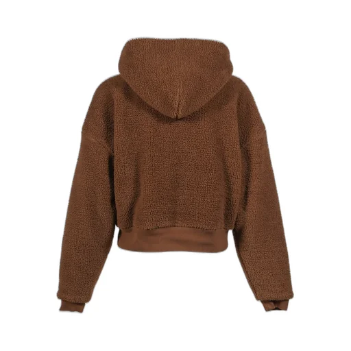 Terry Fleece Zipped Hoodie Knit / Brw