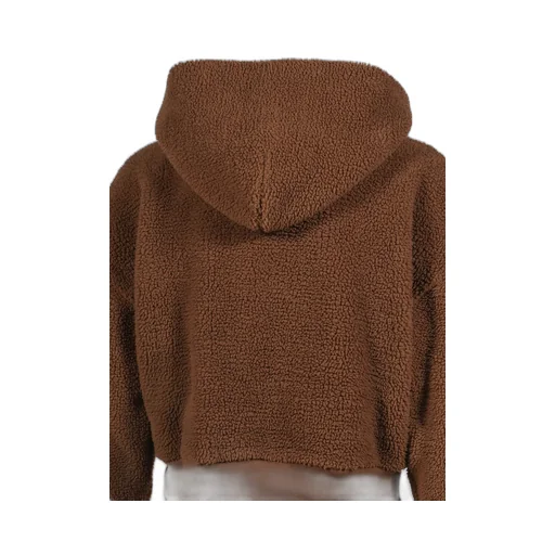 Terry Fleece Zipped Hoodie Knit / Brw