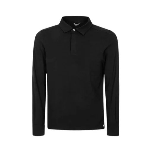 K-Way Long-Sleeved Straight Hem Polo Shirt