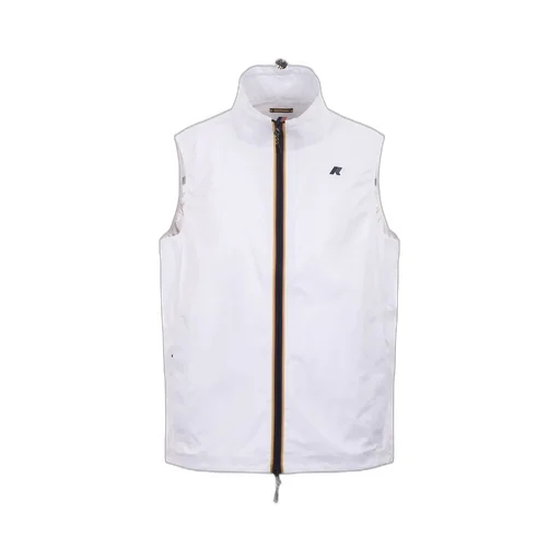 K-Way Logo Patch Zip-Up Vest