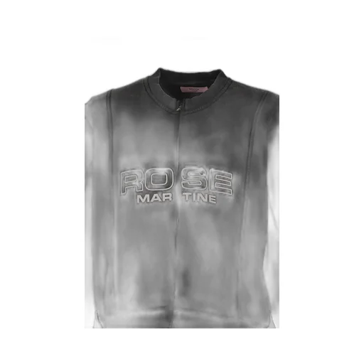 Shrunken Zip Up Crew / Black