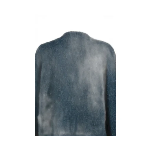 Brushed Mohair V-Neck Jumper / Grn