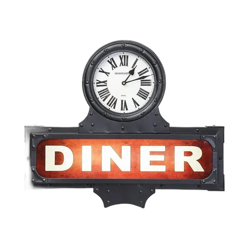 Kare Design Diner Light-Up Sign Clock