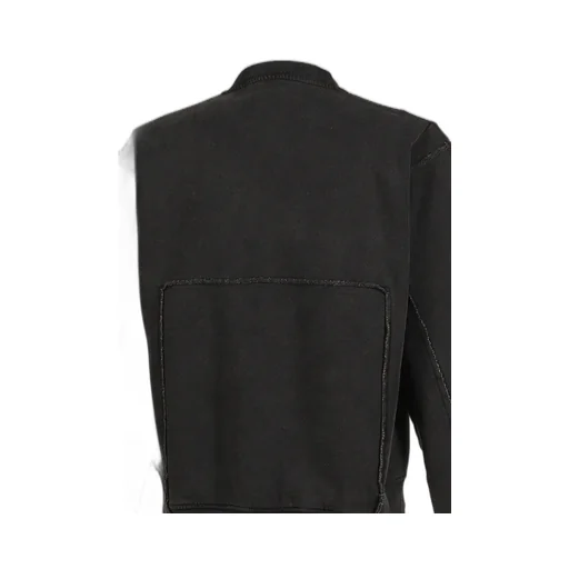Shrunken Zip Up Crew / Black