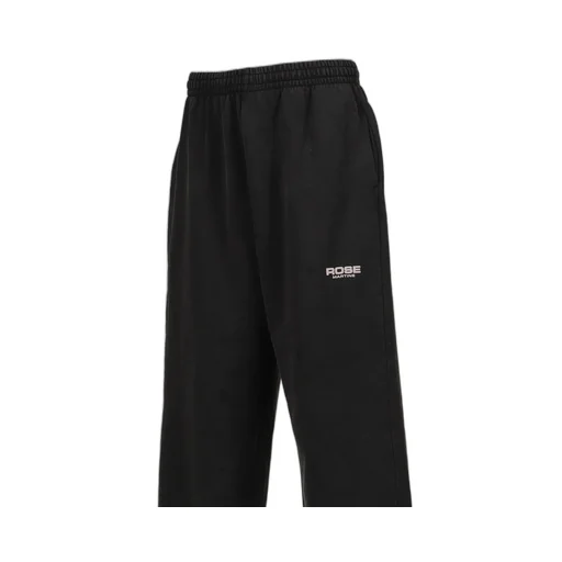 Wide Leg Trackpants / Black