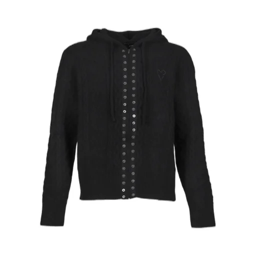 Knit Hoodie / Black