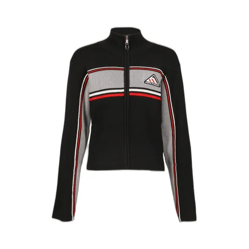 Shrunken Track Jacket / Blk Gry