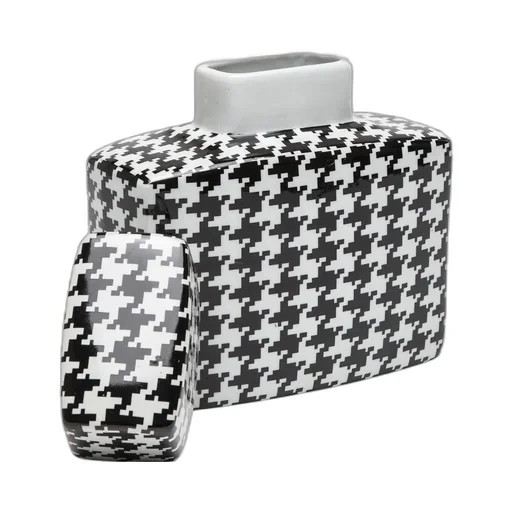 Kare Design Houndstooth Decorative Container