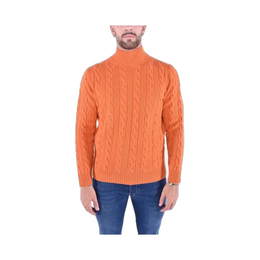 Kangra Dolcevita Cable Knit Sweater