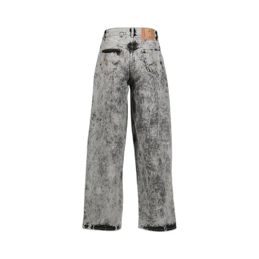 Zip Hem Jean / Acid Wash Gry
