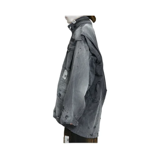 Distressed M-65 Jacket / Black