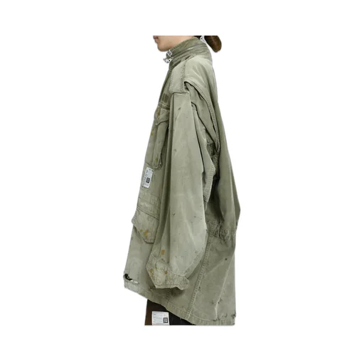 Distressed M-65 Jacket / Kha