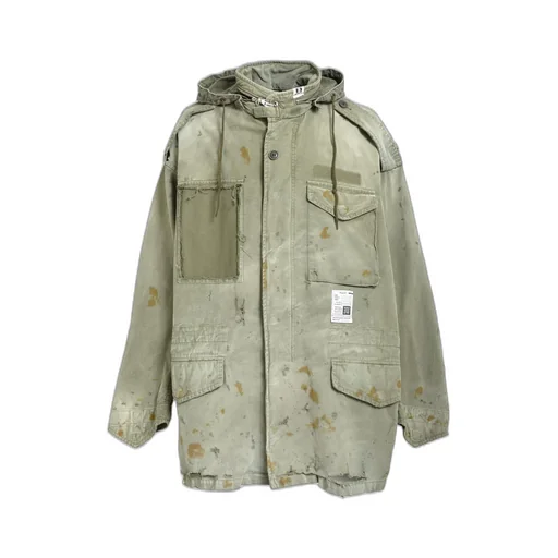 Distressed M-65 Jacket / Kha