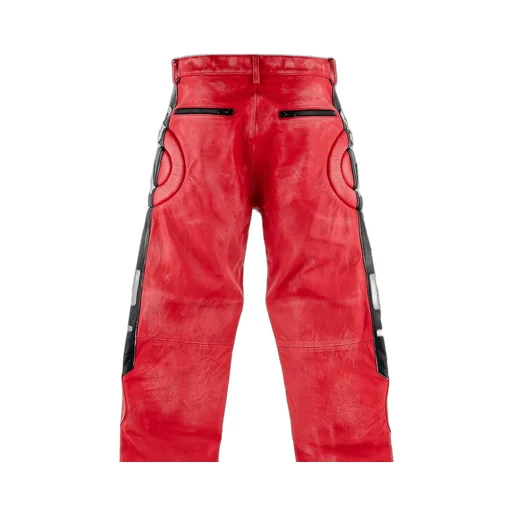 Leather Pants/Racer / Red