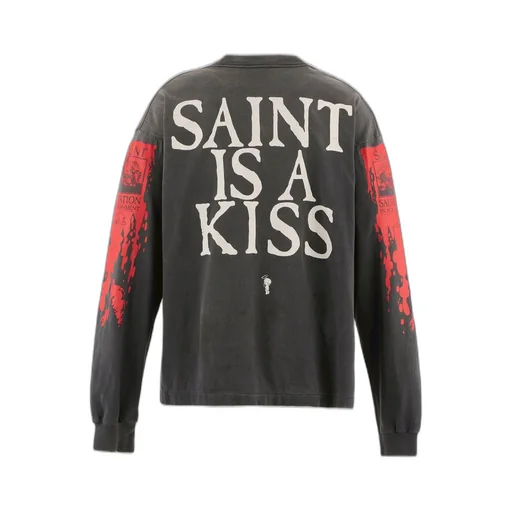 Ls Tee/Saint Is A Kiss / Black