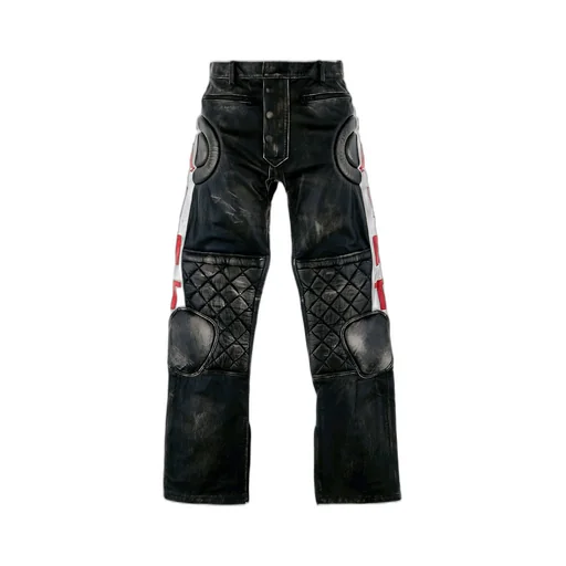 Leather Pants/Racer / Black