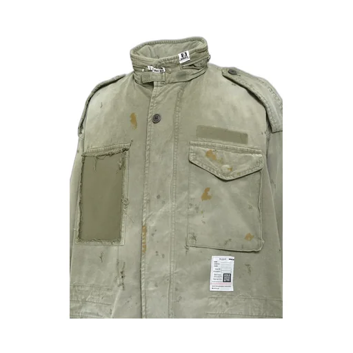 Distressed M-65 Jacket / Kha