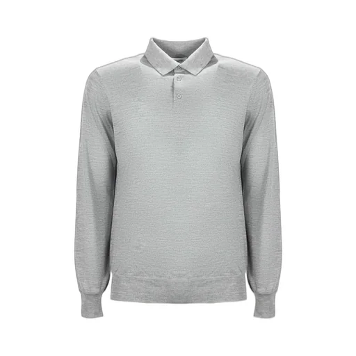 Kangra Long-Sleeve Wool Polo Shirt