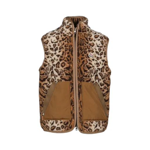 Zip Up Cardigan / Leopard