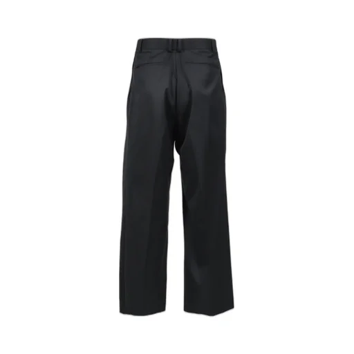 Super140 3Tuck Baggy Trousers .14 / Blk