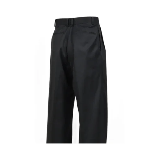 Super140 3Tuck Baggy Trousers .14 / Blk