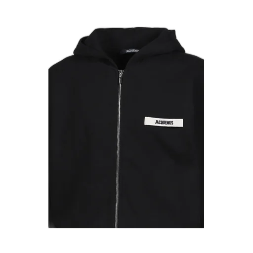 Le Hoodie Zip Gros Grain / Blk