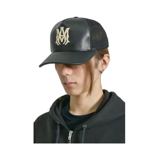 Leather Ma Trucker Hat / Black