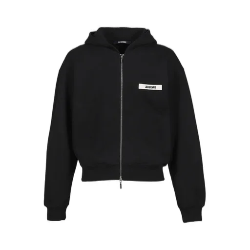 Le Hoodie Zip Gros Grain / Blk