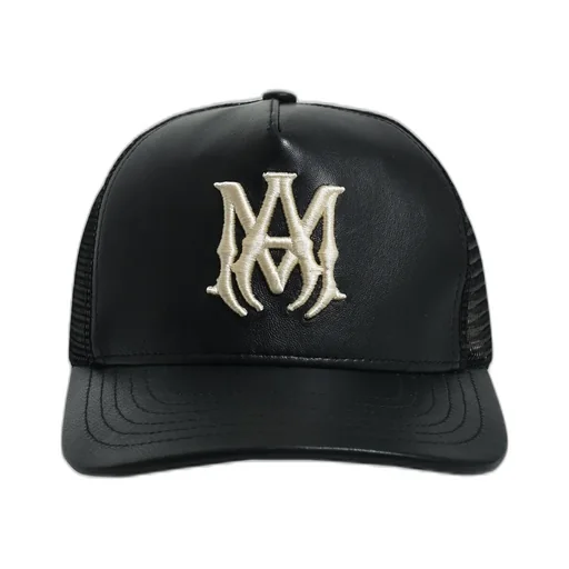 Leather Ma Trucker Hat / Black