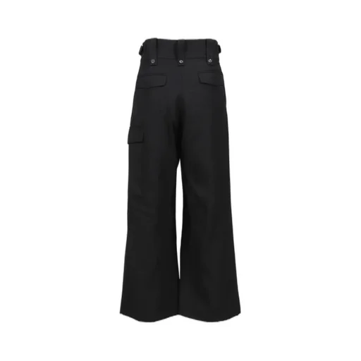 Heavy Wool Gabardine Gurkha Cargo Pants .12 / Blk