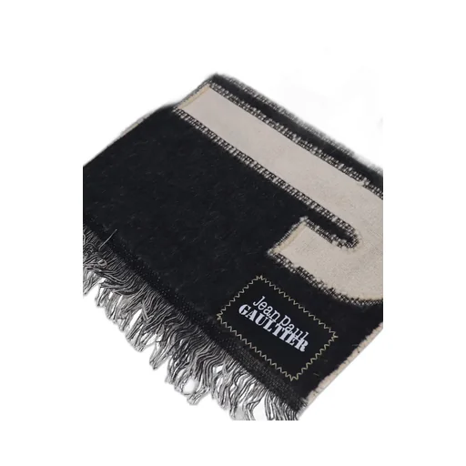 Logo Scarf / Ecru/Blk