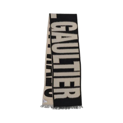 Logo Scarf / Ecru/Blk