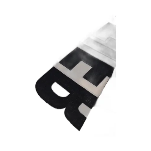 Logo Scarf / Ecru/Blk