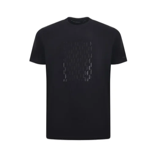 Karl Lagerfeld Geometric-Pattern Crew Neck T-Shirt