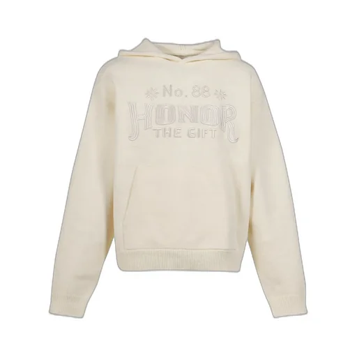 Art Knit Hoodie / Bone