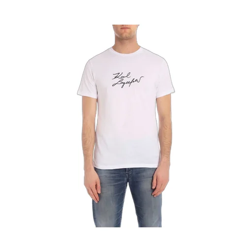 Karl Lagerfeld Logo Printed Crewneck T-Shirt