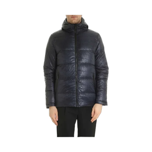 Karl Lagerfeld Zipped Hooded Down Jacket