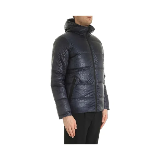 Karl Lagerfeld Zipped Hooded Down Jacket